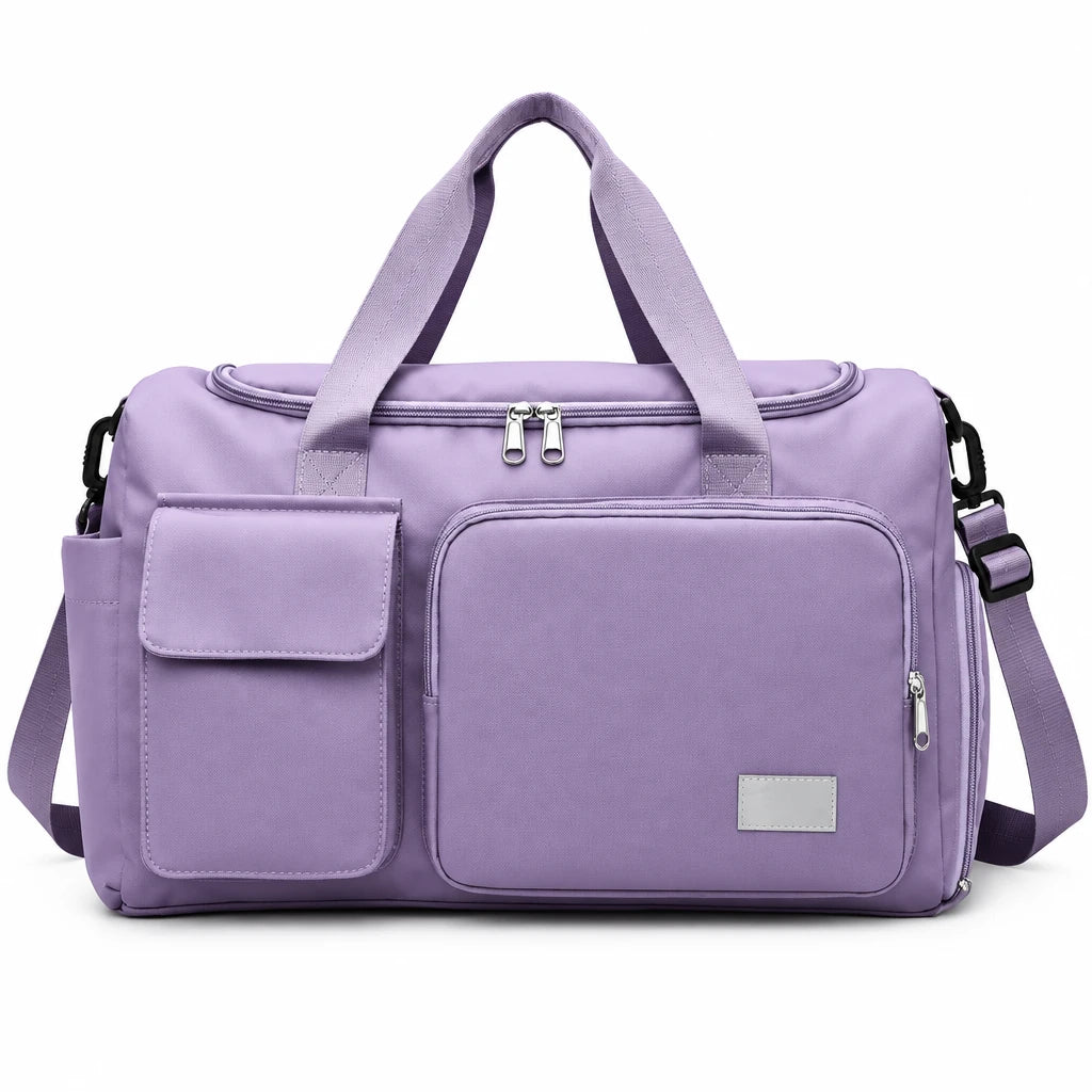 Travel & Gym Holdall with Shoe Compartment | Water-Repellent Nylon