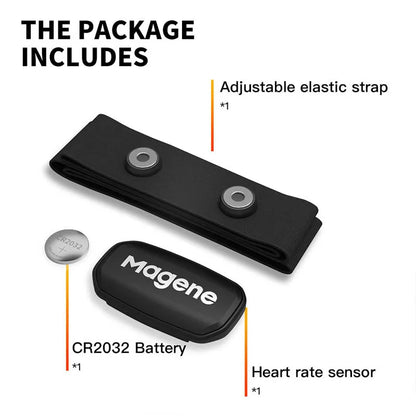 Magene H303 Heart Rate Monitor with Chest Strap | Bluetooth & ANT+