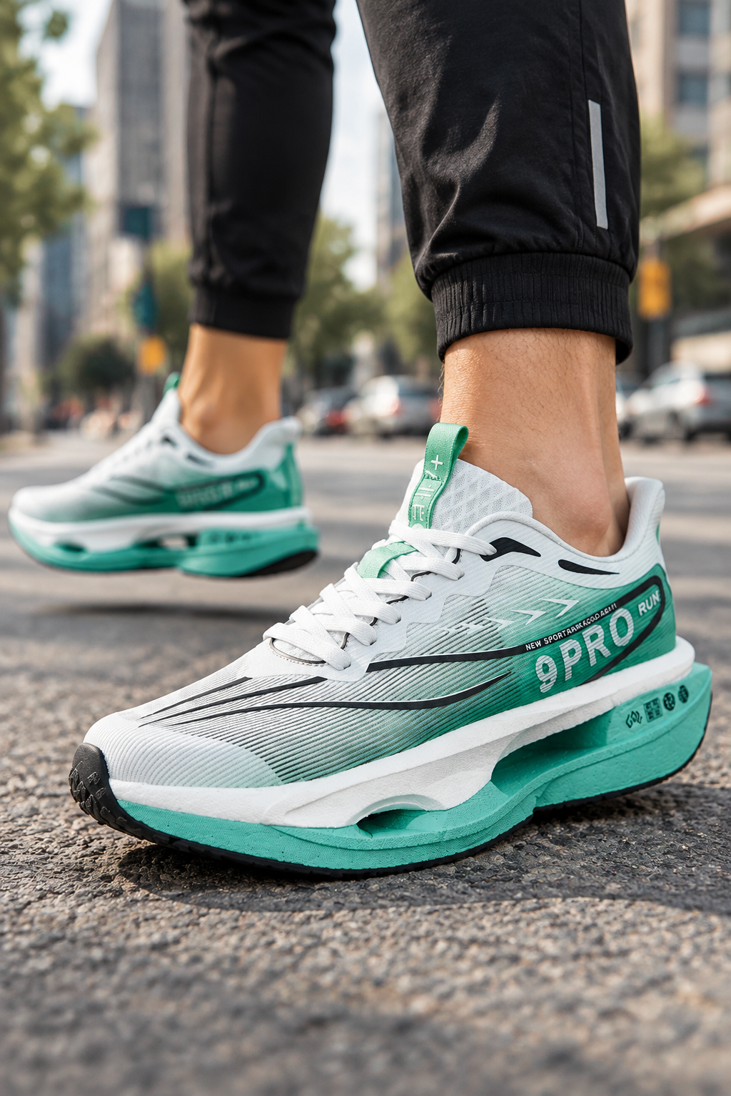 AeroStride Carbon Board Marathon & Athletic Running Sneakers | Unisex Performance Shoes