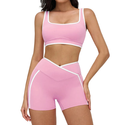 Women's 2-Piece Gym Set | Sports Bra & High-Waisted Leggings