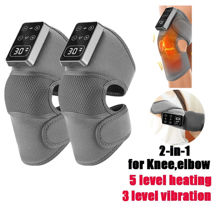 Rechargeable Heated Knee Massager with Vibration | Knee, Elbow & Shoulder