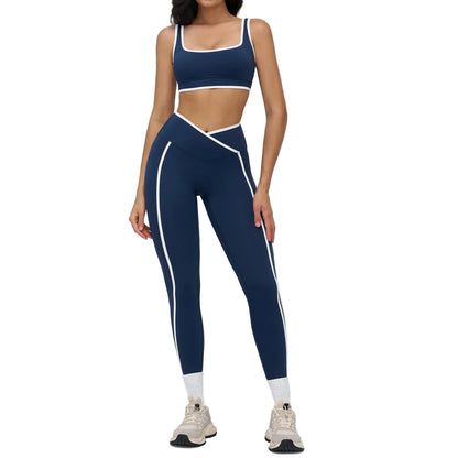 Women's 2-Piece Gym Set | Sports Bra & High-Waisted Leggings