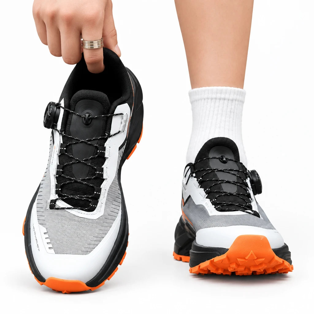 Men’s Outdoor Trail Sneakers – Adjustable Dial, Breathable Hiking & Casual Shoes
