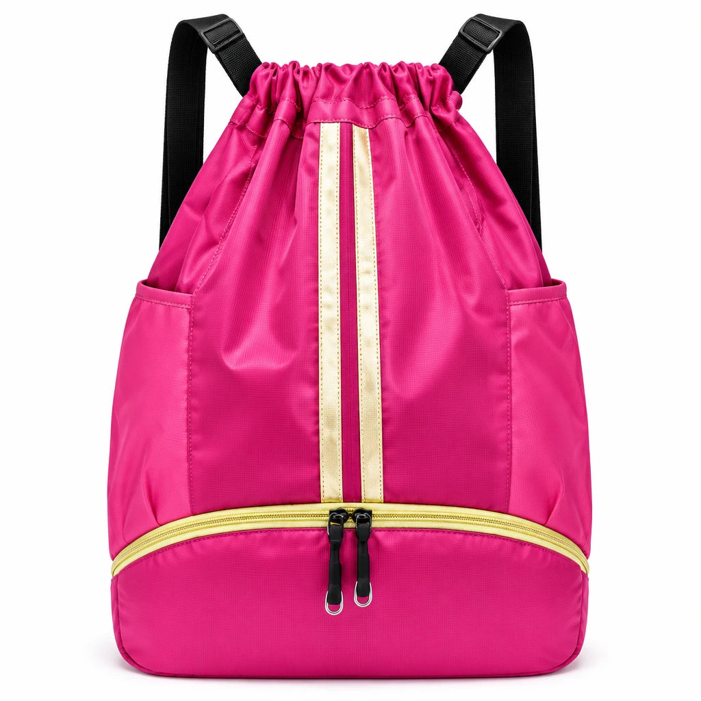 Drawstring Sports Backpack with Wet & Dry Storage | Gym & Swim