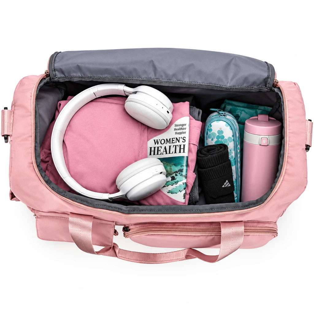Travel & Gym Holdall with Shoe Compartment | Water-Repellent Nylon