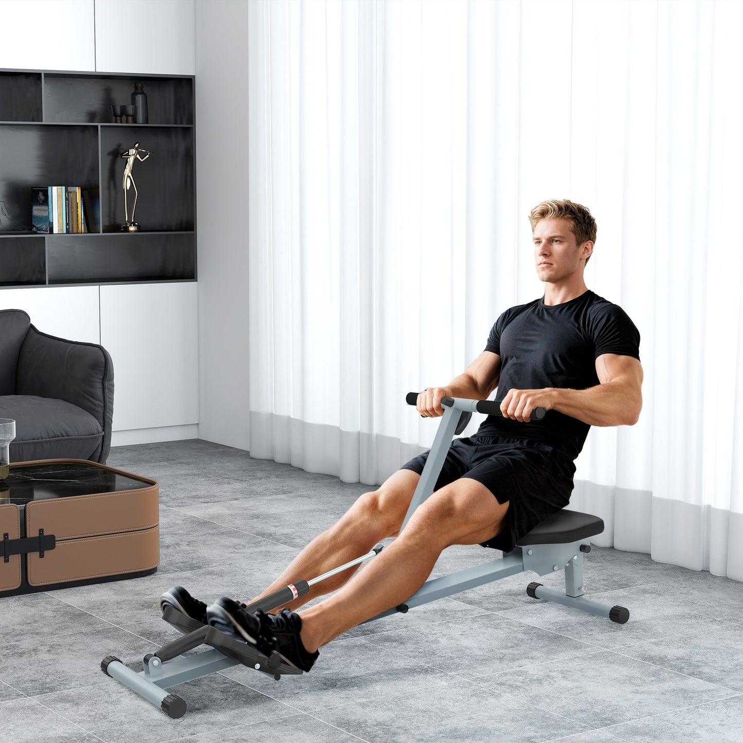 New Rowing Machine for Home Cardio Fitness Workout and Gym Training Fitness