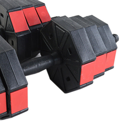 Exersci Adjustable Dumbbell Hex Premium Set 20Kg - 40Kg Kettlebell Option